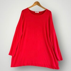 🎉5 for $45🎉 Zenana red top blouse shirt size XL